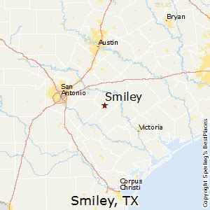 city of smiles|smiley texas map.